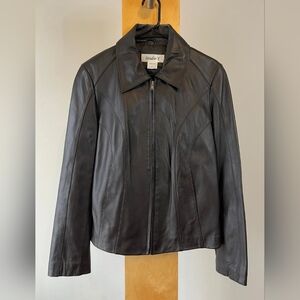 Vintage Studio Y Women's Chocolate Brown Leather Jacket